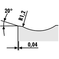 Indexable cutting insert SNMG 120404-MM HC7520