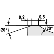 Indexable cutting insert CNMM 190616-RP9 ACP25T