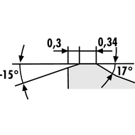 Indexable cutting insert RCMT 1604MO-HRX ACP25T