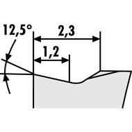 Turning insert KNUX 160405-R-11 HC6640 coated