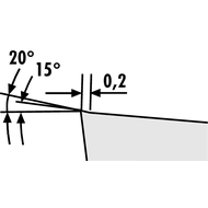 Indexable cutting insert CDGT 040101-MN HW6315