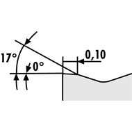 Indexable cutting insert VBMT 160404-XM1 ACP15T