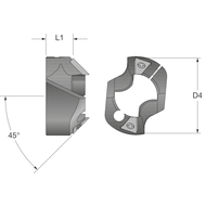 Chamfer ring 45° Gen2 T-A®/ T-A® Series 0 Ø13.0-17.5 mm