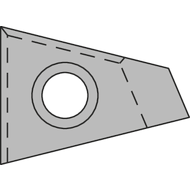 Chamfer ring cutting insert Gen2 T-A®/ T-A® 45° CR TiAlN (P40)