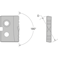 Cutting insert Standard T-A® Series Y HSS Super Cobalt Ø9.50 mm TiN, FB