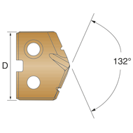 Cutting insert T-A Pro series 0; Ø 17.00 mm AM460 (stainless steel)