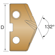 Cutting insert T-A Pro series 3; Ø 36.00 mm AM460 (stainless steel)