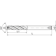 VHM-Bohrer ADO-TRS-3D 3,0 mm