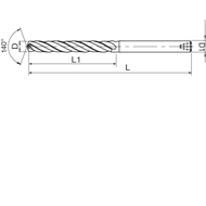 VHM-Bohrer ADO-TRS-5D 3,0 mm