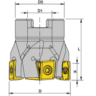 Shell-type milling cutter 040A90190-04-04-016040