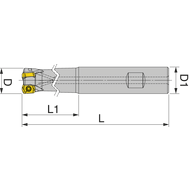 End milling cutter TETRAFEED 16320 20mm L=160mm for 3 x XNKU 06…