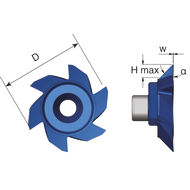 Cutting insert SC170 F A45 for angle milling 45° (insert size 17mm) AMT8