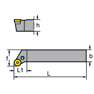 Clamp mounting SRGC-L 1616 H08, for RC..0803..