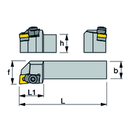 Clamp mounting MCLN-R 2020 K12, 95° for CN..1204..