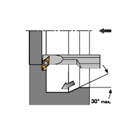 Boring bar HPT A16Q SVUC-R 11, IC 93°, for VC..1103..