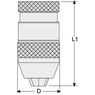 Drill chuck Goldstück, 0-13mm B16