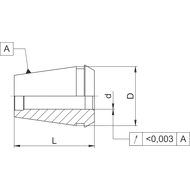 Shrink collet DIN6499 TER16 3mm L=31mm (3µm)