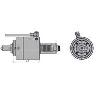 VDI 30 drilling/milling head, straight collet mount ER25, PRECI-FLEX® - EC