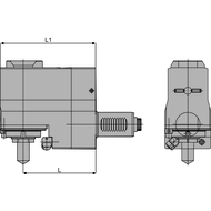 VDI 30 angled drilling/milling head, l/r, short ER25 mount, PRECI-FLEX® EC