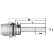 Hydraulic expansion chuck Type HG PENCIL-12x50/HSK100A/C Ø 12 mm