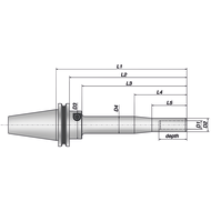 Hydraulic expansion chuck Type HG PENCIL-6x50/ISO40 Ø 6 mm