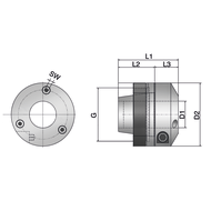 Hydraulic expansion clamp unit Type ECOGRIP-6/ER16 Ø6 mm