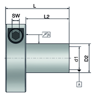 Hydraulic clamping system for boring bars Type HYDRO-FIX 12/16-38 Ø12 mm