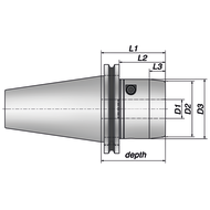 Hydraulic expansion chuck Type HG HD-20/ISO40 Ø 20 mm