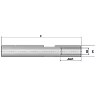 Hydraulic expansion chuck Type HG PENCIL-12/Rd20-150 Ø 12 mm