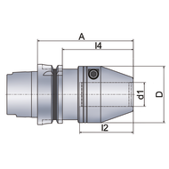 Hydrodehnspannfutter Typ HG-12/HSK100A/C ø 12 mm