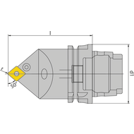 HSK-T 63 rotating holder PCMNR12-90