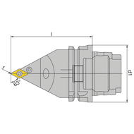 HSK-T 63 rotating holder PDNNR15-90