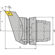 HSK-T 63 rotating holder SDJCL11