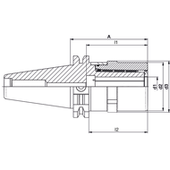 Power chuck UltraJet3.0® SK40 x ø20, A=80mm with nozzle cover