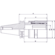 Power chuck UltraGrip BT40 x ø20, A=86mm