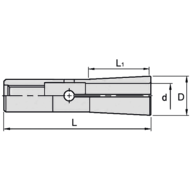 DC4 collet for clamp Ø 2 mm