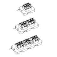 Grundplatte für 1 BLOCK-SC BB100 pneum.
