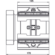 3-way clamping tower BB 125mm