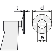 Outside micrometer 100-125mm (0,01mm) D7 with disc measuring faces