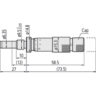 Einbaumessschraube 0-15mm (0,01mm) ohne Spannmutter