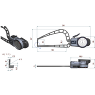 Tastarm-Meßuhr 0-50mm