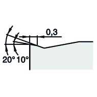 Indexable cutting insert SNMG 120404-SF PHS215