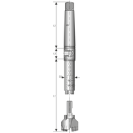 SARA-DRILL extension 150mm for boring head A1-55/A2-65