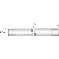 Coolant pipe extension 302T-2SRM 1/8'' x 150 mm