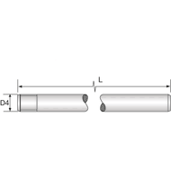 Support rod, solid 312T-2SRM M8x250 mm