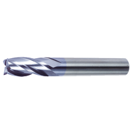 Solid carbide end milling cutter 2mm (steel/cast iron) Z=4 short, HA, TiAlN