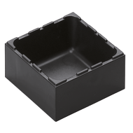 System box AQ-0105 96x 96x48mm (1 section 85x85x42mm) black