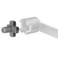 Cutter retaining screw DIN6367 M8 for arbour 16mm with through-hole