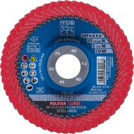 Flap disc 125x14x22,23mm K60 Polifan Curve stainless steel