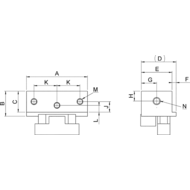 6371-4111-80 Basis-Backe, standard, Größe= 4111-80, für Backenbreite=80